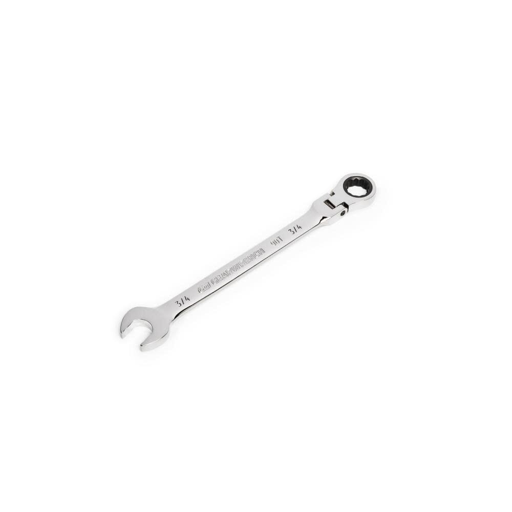 GEARWRENCH 3/4in 90T 12 Point Flex Head Ratcheting Combination Wrench, large image number 4
