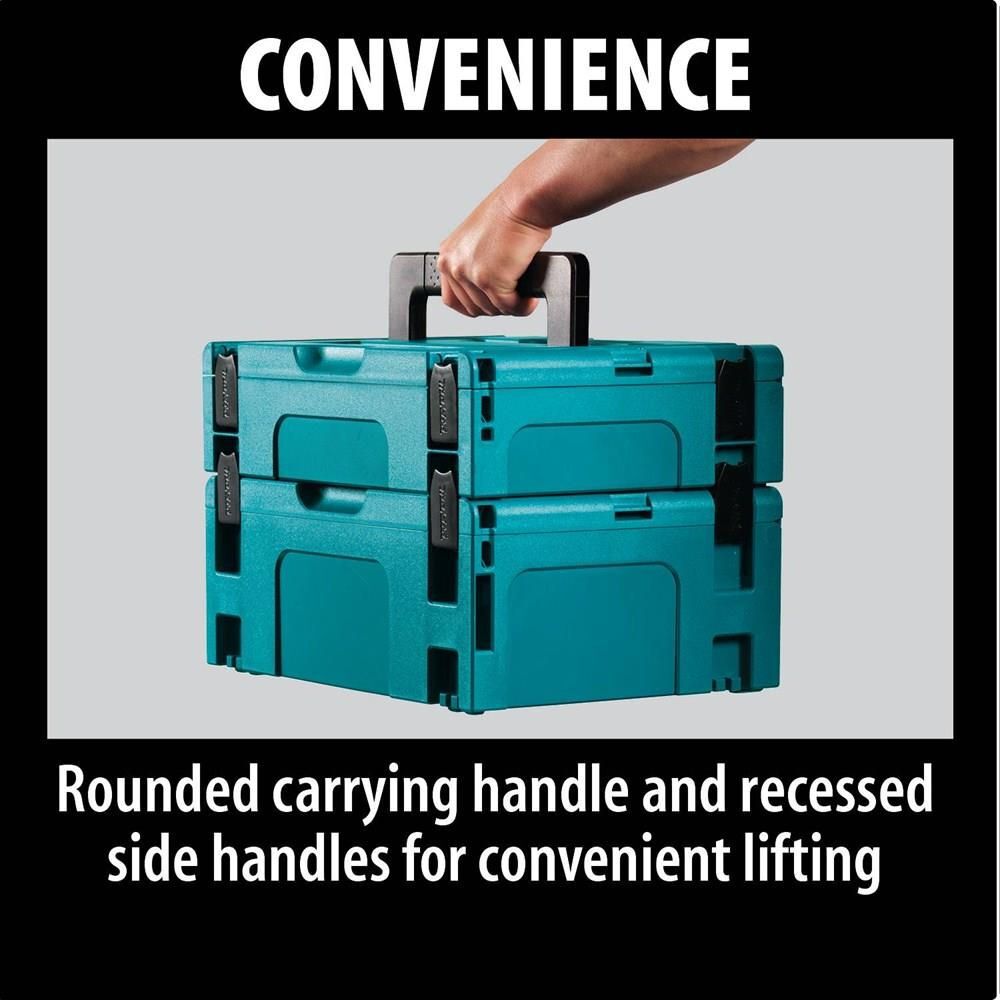 Makita 6-1/2 in. x 15-1/2 in. x 11-5/8 in. Medium Interlocking Case, large image number 2