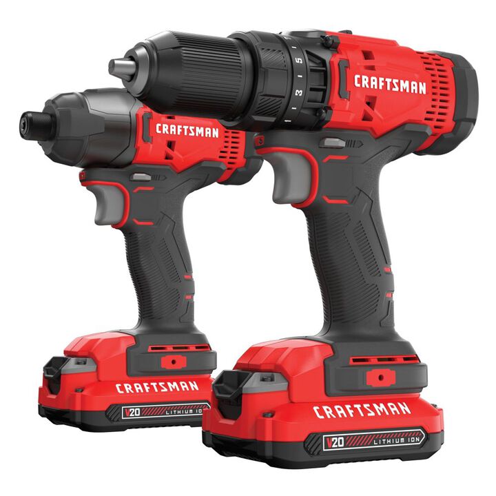 CRAFTSMAN V20* Cordless 2 Tool Combo 2 Battery Kit