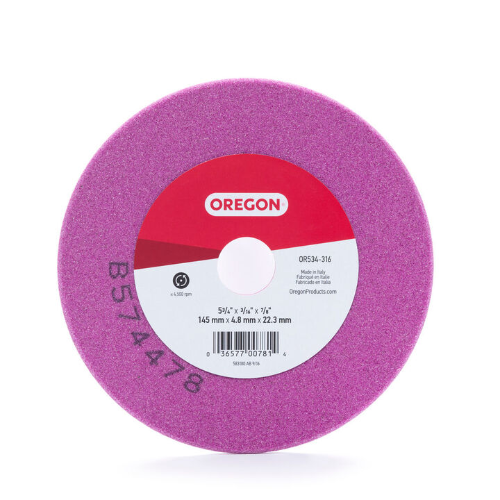 Oregon 5 3/4 Inch x 3/16 Inch x 7/8 Inch Vitrified Grinding Wheel