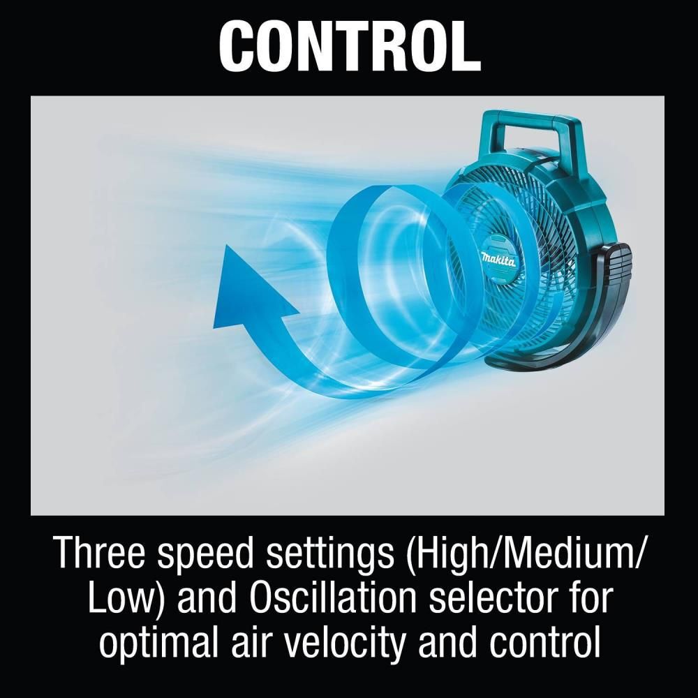 Makita 18V LXT Lithium-Ion Cordless 9-1/4in Fan (Bare Tool), large image number 9