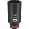 Milwaukee SHOCKWAVE Impact Duty Socket 3/8in Drive 23MM Deep 6 Point, small image number 1