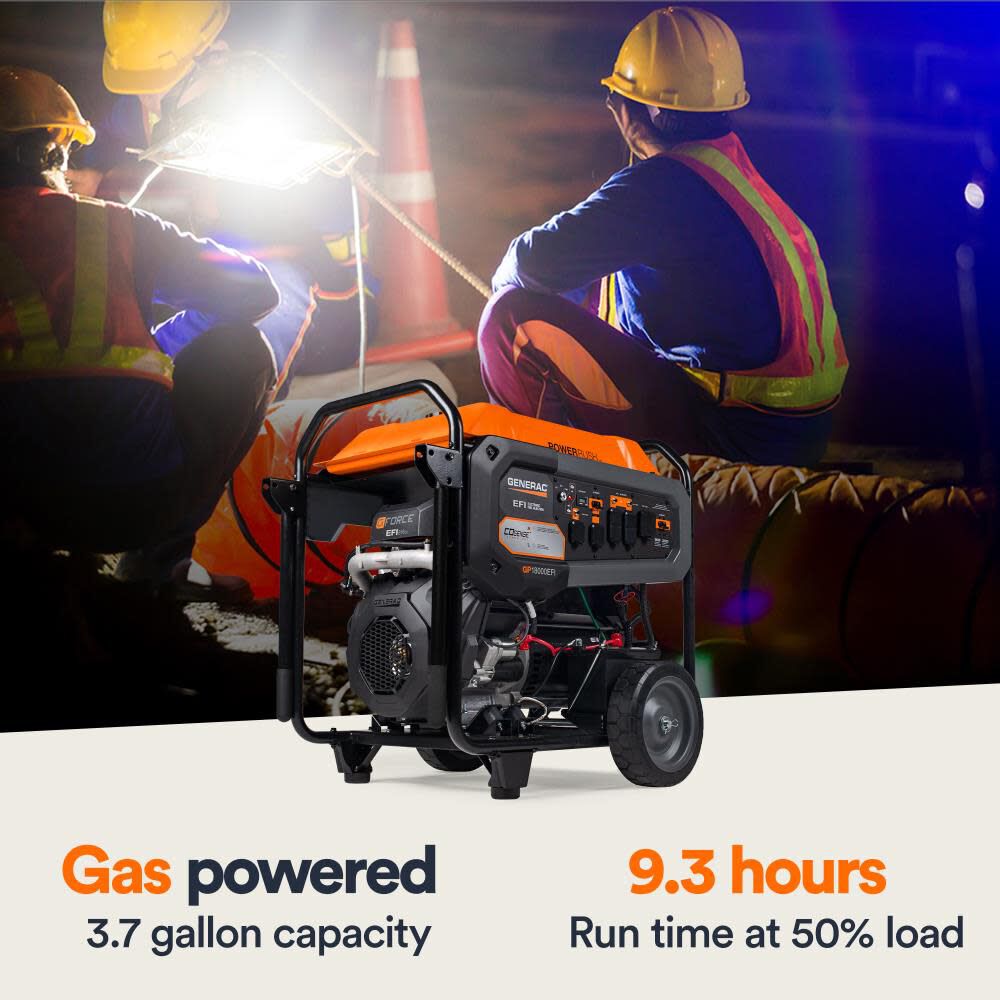Generac GP Series 22,500 Watt Gas Powered 50-State Portable Generator with COsense Technology, large image number 6