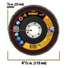 DEWALT 4-1/2in X 7/8in 40G T29 XP CERAMIC FLAP DISC, small image number 4
