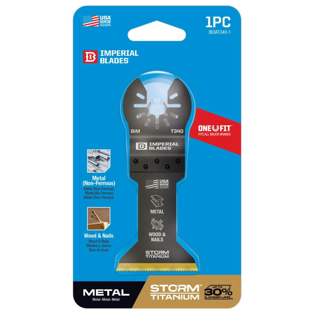 Imperial Blades One Fit 1 3/4in Storm Titanium Metal Blade 1pc, large image number 6