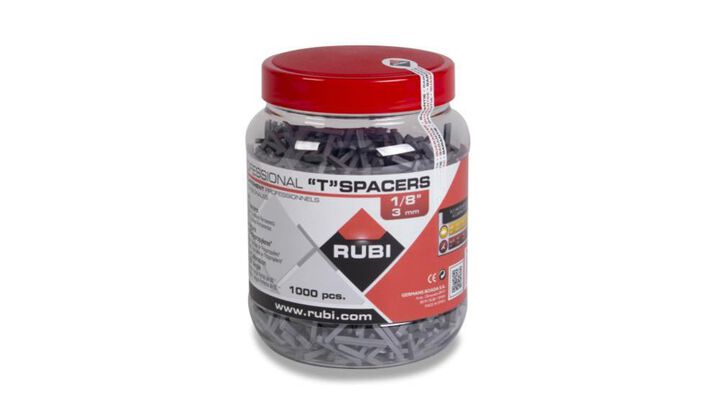 Rubi Tools T Spacers 1/8 In. (Jar-1000 pcs.)