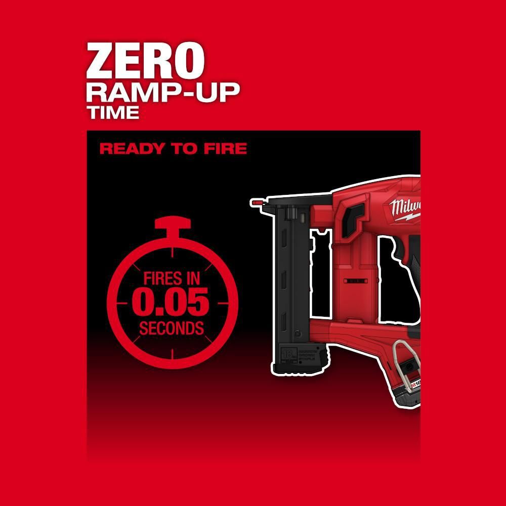 Milwaukee M18 FUEL 18 Gauge 1/4 in. Narrow Crown Stapler (Bare Tool), large image number 6