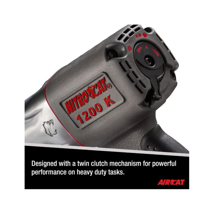 AIRCAT NITROCAT 1/2 Inch Twin Clutch Pneumatic Impact Wrench, large image number 4