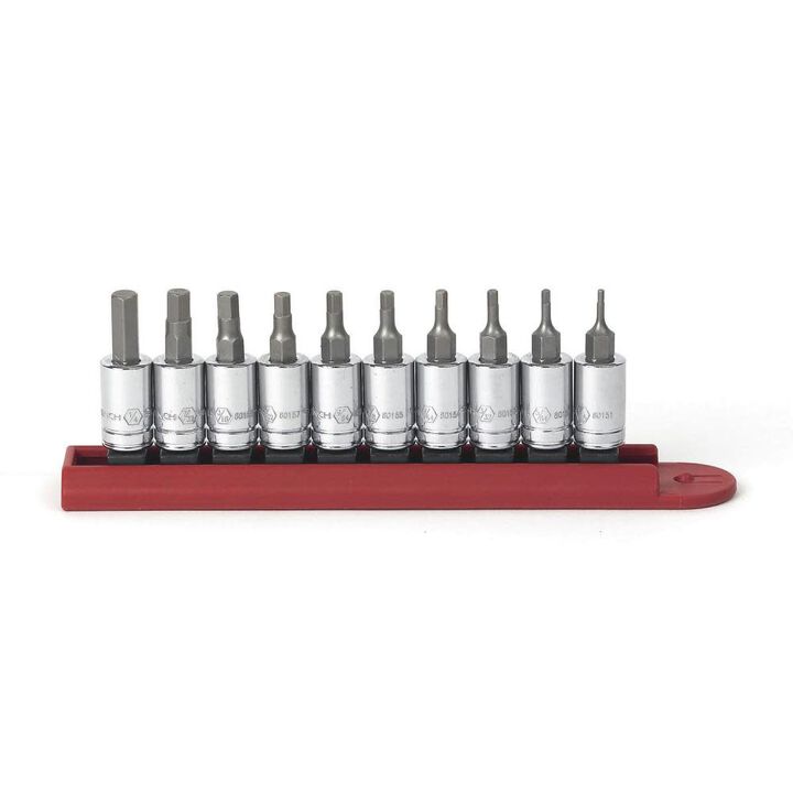 GEARWRENCH 1/4in Drive Hex Bit SAE Socket Set 10pc