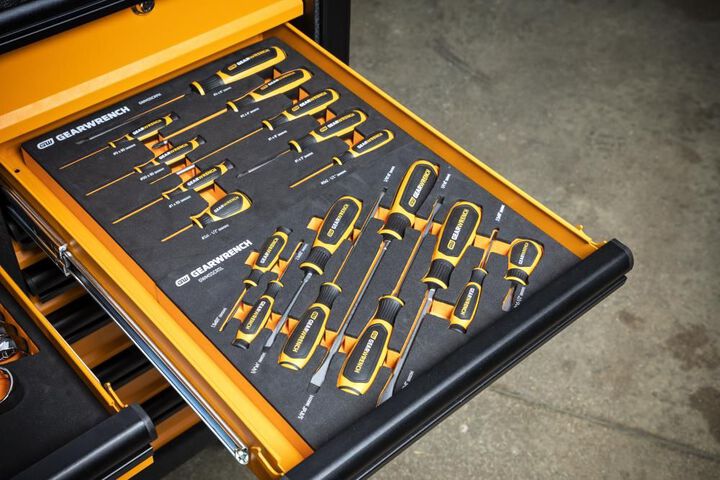 GEARWRENCH Sloted Dual Material Screwdriver Set in Foam Storage Tray 9pc, large image number 3
