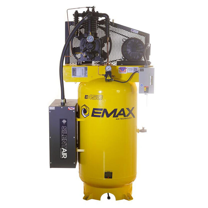 EMAX 80 Gallon 5HP 460V 3-Phase 2-Stage Electric Air Compressor
