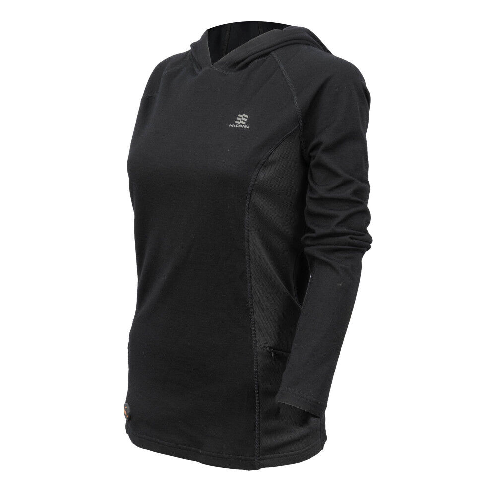 Mobile Warming Merino Heated Baselayer Shirt Womens 7.4V Black Extra Small, large image number 5