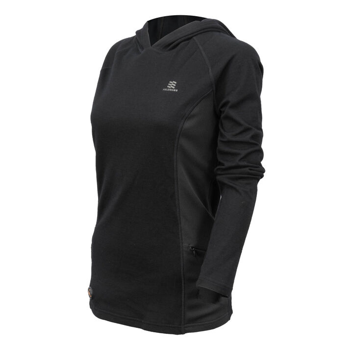 Mobile Warming Merino Heated Baselayer Shirt Womens 7.4V Black Extra Small, large image number 4