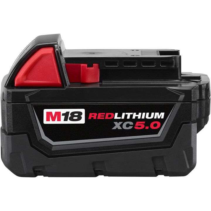 Milwaukee M18 REDLITHIUM XC 18V 5Ah Lithium Ion Power Tool Battery Pack with Fuel Indicator
