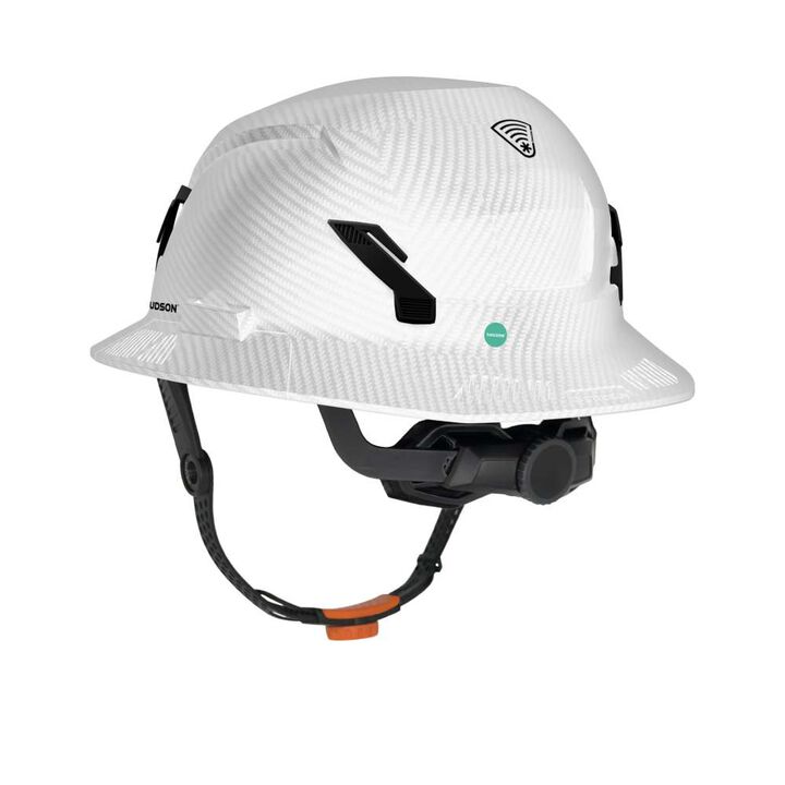 Studson SHK-1 White Carbon HighBar Full Brim Safety Helmet, large image number 3