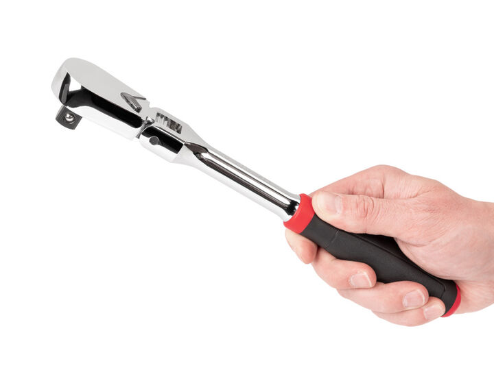 Tekton 1/2 Inch x 10 1/2 Inch Flex Head Non-QR Comfort Grip Ratchet, large image number 5