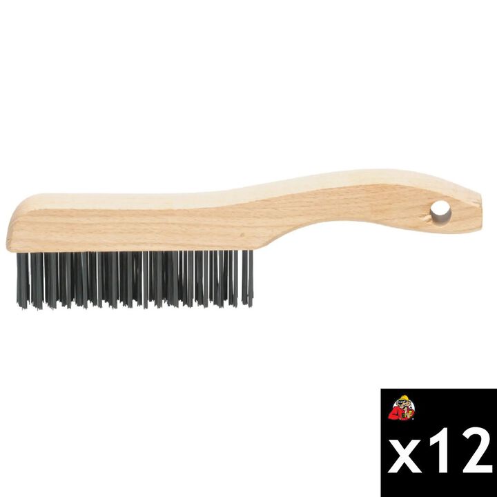Pferd 10-1/4 Inch, 0.012 Inch Steel Wire Scratch Brush Bundle, 12 Pieces