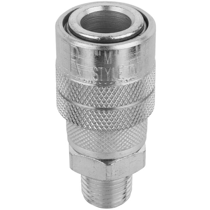 Milton 1/4in MNPT Industrial Interchange M Style Quick Connect Steel Coupler