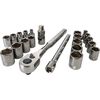 CRAFTSMAN Gunmetal Chrome 3/8-in Drive Mechanics Tool Set, 22pc, small image number 1