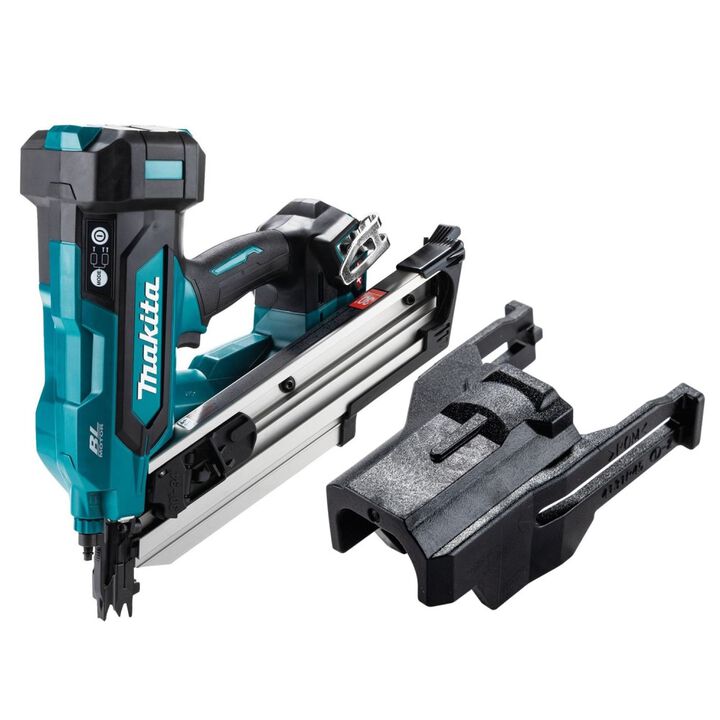Makita 40V Max XGT Brushless Cordless 30 Degree Clipped Head 3-1/2 Inch Framing Nailer (Bare Tool) & Proud-Setting Nose Adapter Bundle
