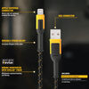DEWALT Phone Charger Lightning Reinforced Braided Cord 6', small image number 2