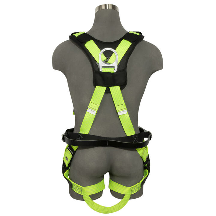 Safewaze Reflective Full Body Harness: 1D, MB Chest, TB legs, Mining belt, large image number 1