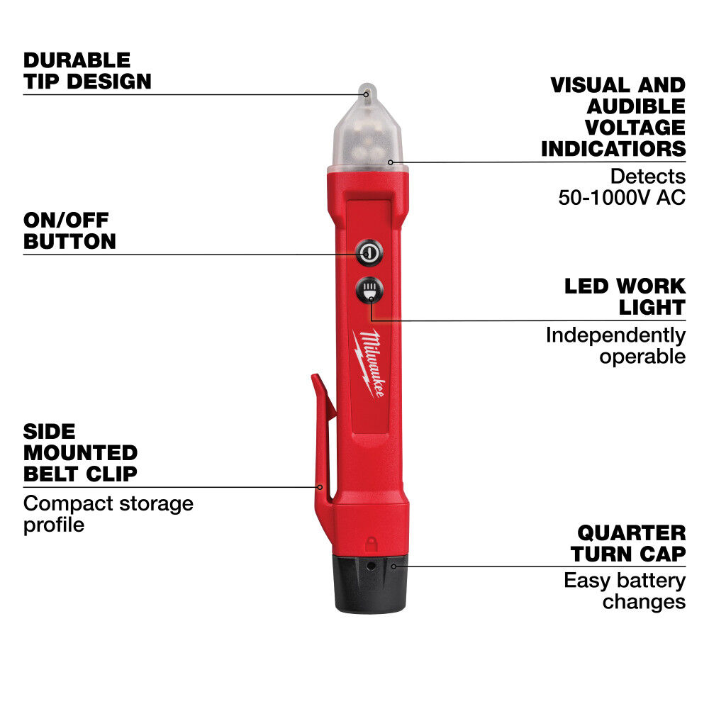 Milwaukee Voltage Detector with LED, large image number 3