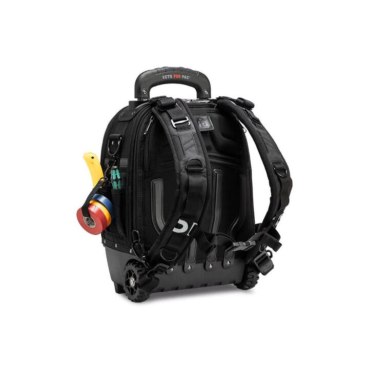 Veto Pro Pac 50 Lbs Blackout Zippered Compact Wheeled Tech Tool Backpack, large image number 14