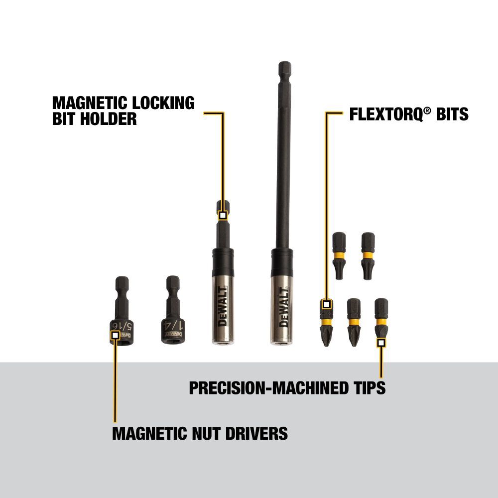 DEWALT Impact Driver Bit Kit 9pc, large image number 3