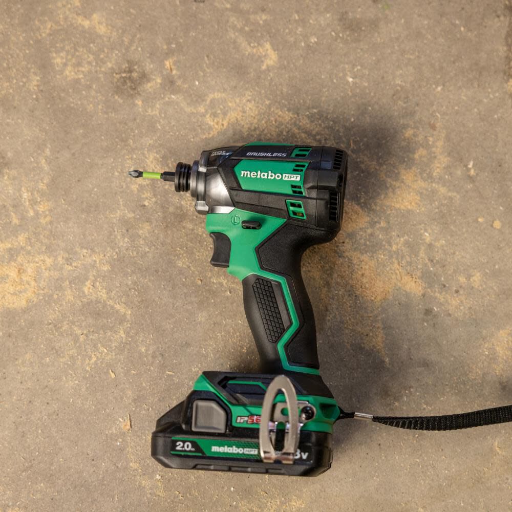 Metabo HPT 18V MultiVolt Cordless Triple Hammer Bolt Impact Driver & 2pk Magnetic Driver Bits No. 2 Square Bundle, large image number 20