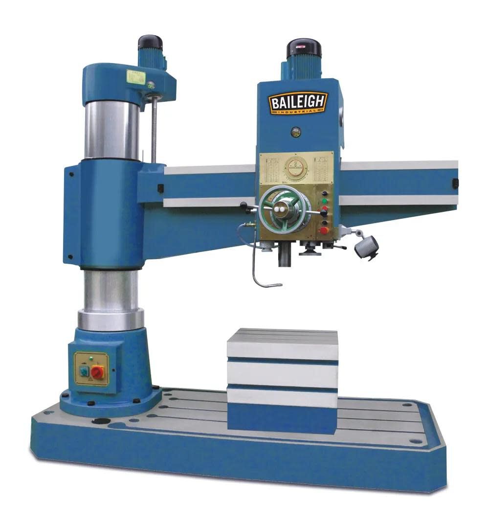 Baileigh RD-1600H 220V 5.25 HP 3 Phase 5 Ft Hydraulic Radial Drill Press, large image number 2