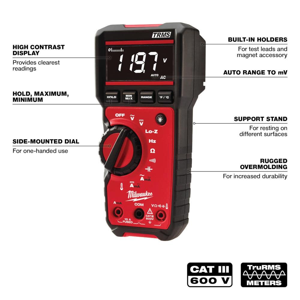 Milwaukee Digital Multimeter, large image number 3