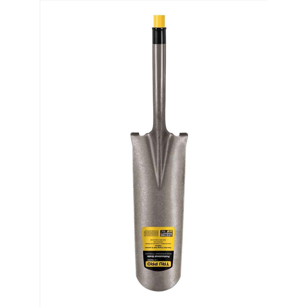 Truper Tru Pro 65 Inch Length Steel Round Drain Spade with Fiberglass Handle, large image number 2