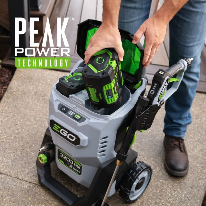 EGO POWER+ 3200 PSI 1.2 GPM Battery Powered Cold Water Pressure Washer with 5 Spray Nozzles 6.0Ah Kit, large image number 5