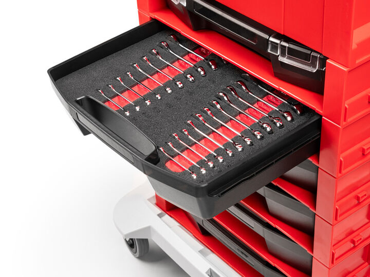 Tekton Stubby Combination Wrench Set, Drawer/Rack, 20 Piece (1/4-3/4 Inch), large image number 5