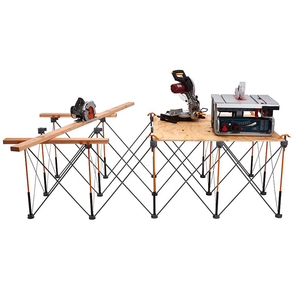 Bora Portamate Centipede 4 ft x 8 ft Work Support 4 X-Cups 4 Quick Clamps Carry Bag, large image number 2