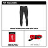 Milwaukee Heated Merino Wool Baselayer Pants Black XL, small image number 3