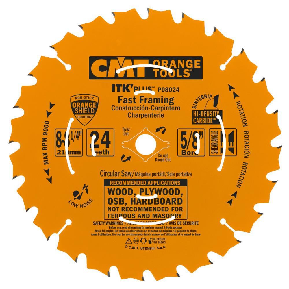 CMT ITK Plus Fast Framing 8-1/4In x 24T x 5/8In, large image number 1