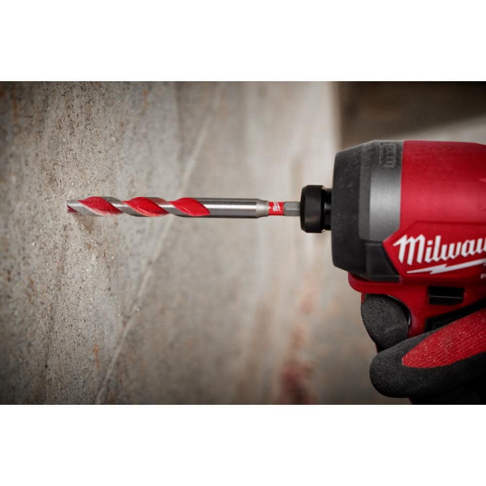 Milwaukee SHOCKWAVE Carbide Hammer Drill Bit 1/8inchx2inchx3-1/2inch, large image number 8
