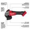 Milwaukee M18 FUEL 4 1/2inch/5inch Grinder Slide Switch Lock On Reconditioned (Bare Tool), small image number 3