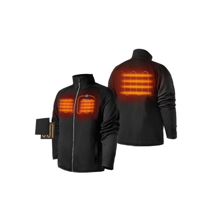 ORORO Mens Heated Fleece Jacket Kit