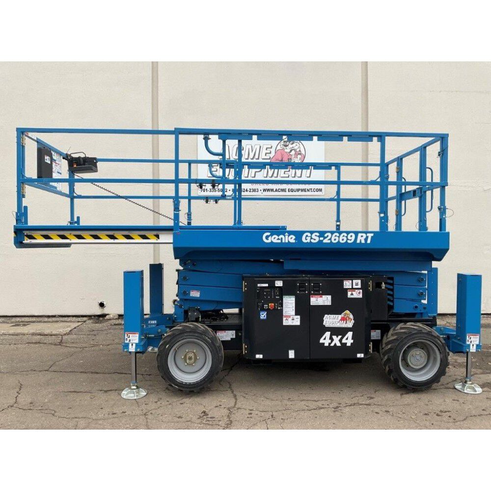Genie 26ft Dual Fuel Rough Terrain Scissor Lift, large image number 8