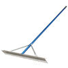 Kraft Tool Co 36 in Landscape Rake with 7 ft Anodized Aluminum Handle, small image number 1