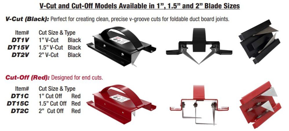 Malco Products Malco 2 Inch V-Cut  Duct Board Cutting Tool, Black, large image number 2