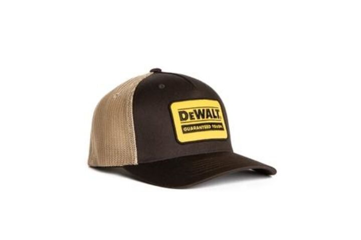 DEWALT Oakdale Trucker Hat with Patch Bark with Tan Mesh - OSFA, large image number 0