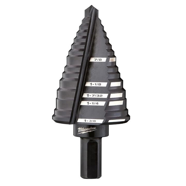 Milwaukee #12 Step Drill Bit 7/8 in. to 1-3/8 in.