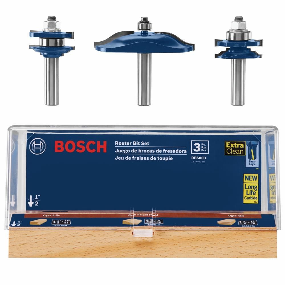Bosch Ogee Door/Cabinetry Set 1/2 Inch-Shank 3 Piece, large image number 2