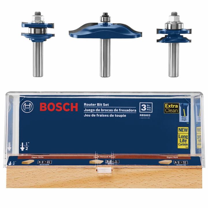 Bosch Ogee Door/Cabinetry Set 1/2 Inch-Shank 3 Piece, large image number 1