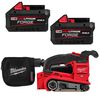 Milwaukee 3 Inch x 18 Inch Belt Sander and M18 Forge XC 18V 8Ah Battery Pack with Fuel Indicator Bundle, small image number 1
