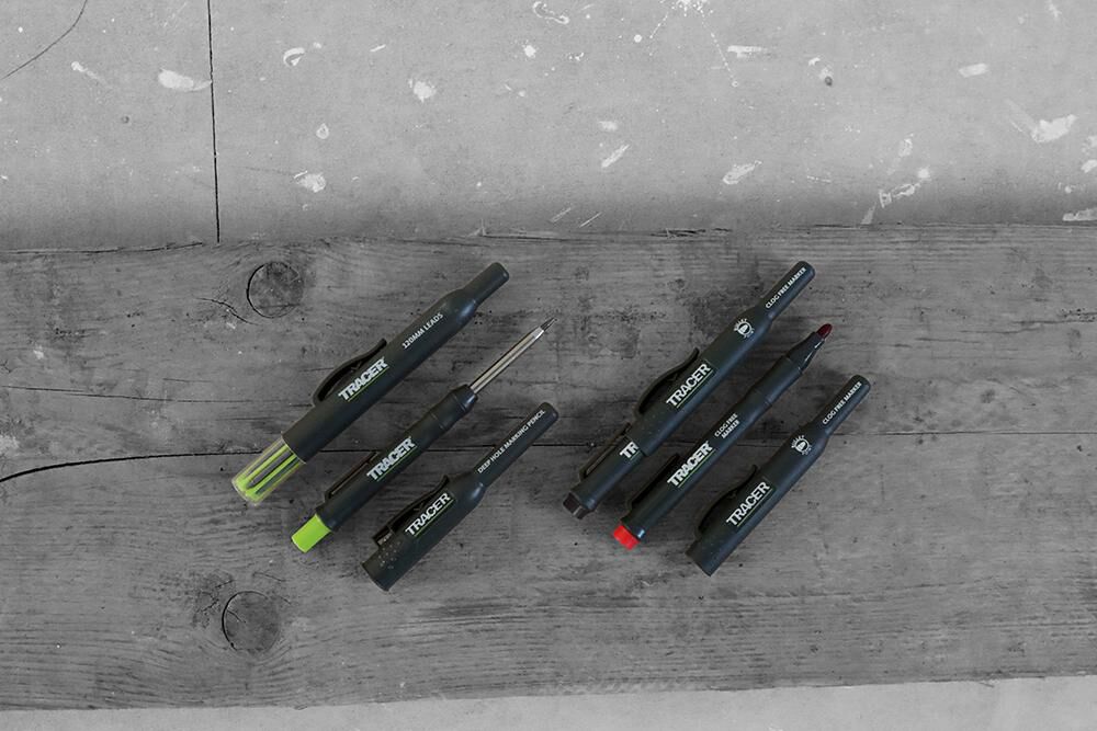 Tracer Marking Kit - Deep Hole Pencil, Lead Set, 2 Clog Free Markers, large image number 3